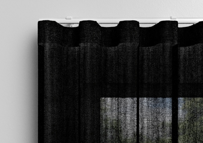 Brescia Voile, Raven Black - Made to Measure Curtains - Image 13